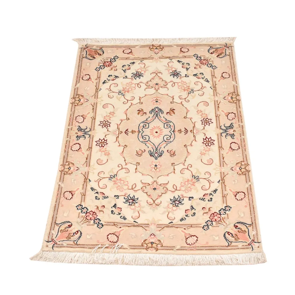 Persisk teppe - Tabriz - Royal - 90 x 60 cm - lys beige