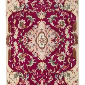 Persisk teppe - Tabriz - Royal - 90 x 60 cm - mørk rød