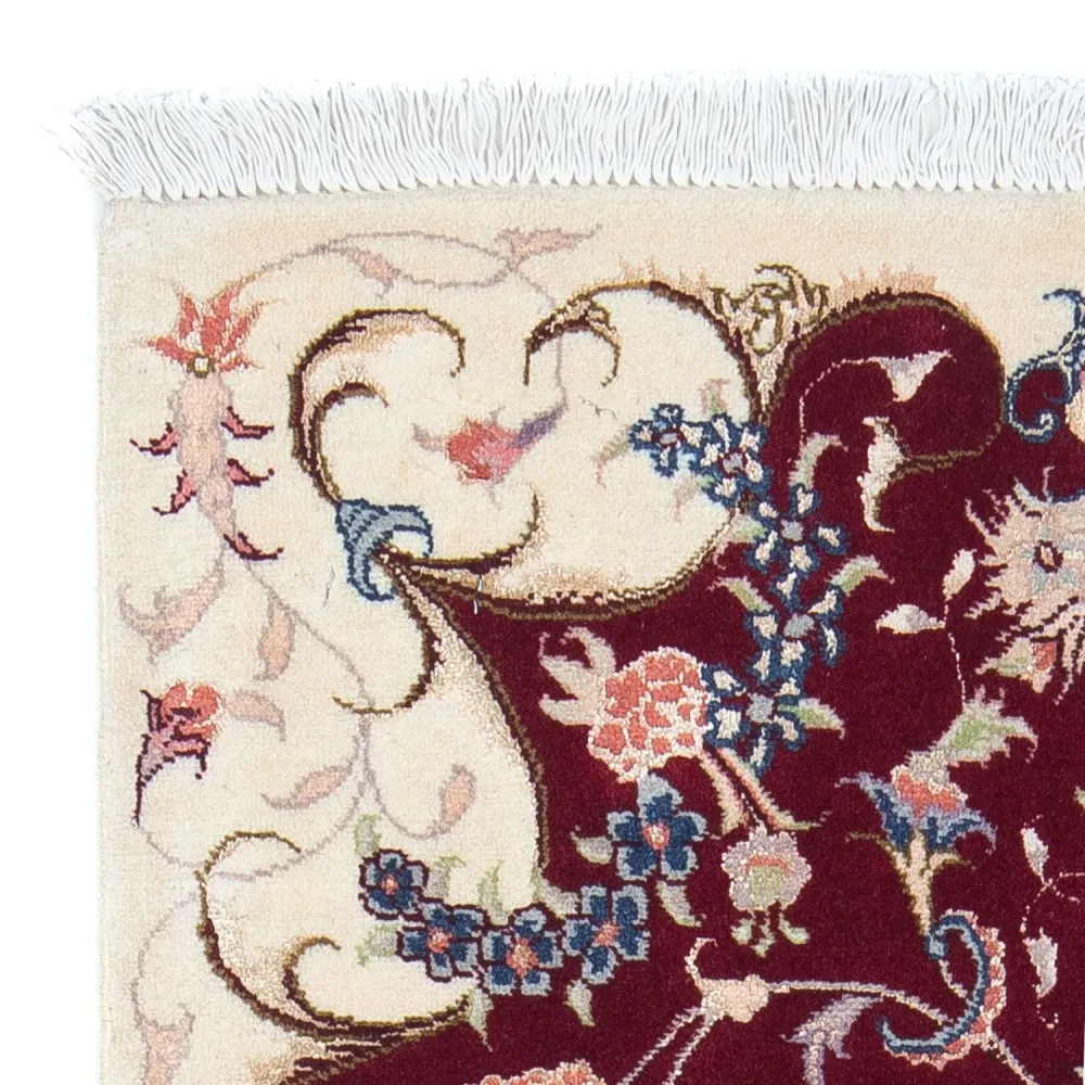Persisk teppe - Tabriz - Royal - 90 x 60 cm - mørk rød