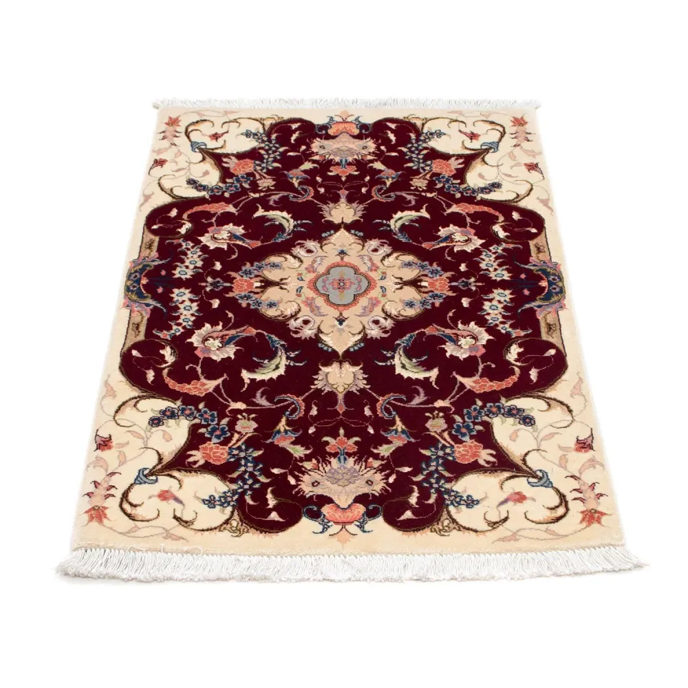 Persisk teppe - Tabriz - Royal - 90 x 60 cm - mørk rød