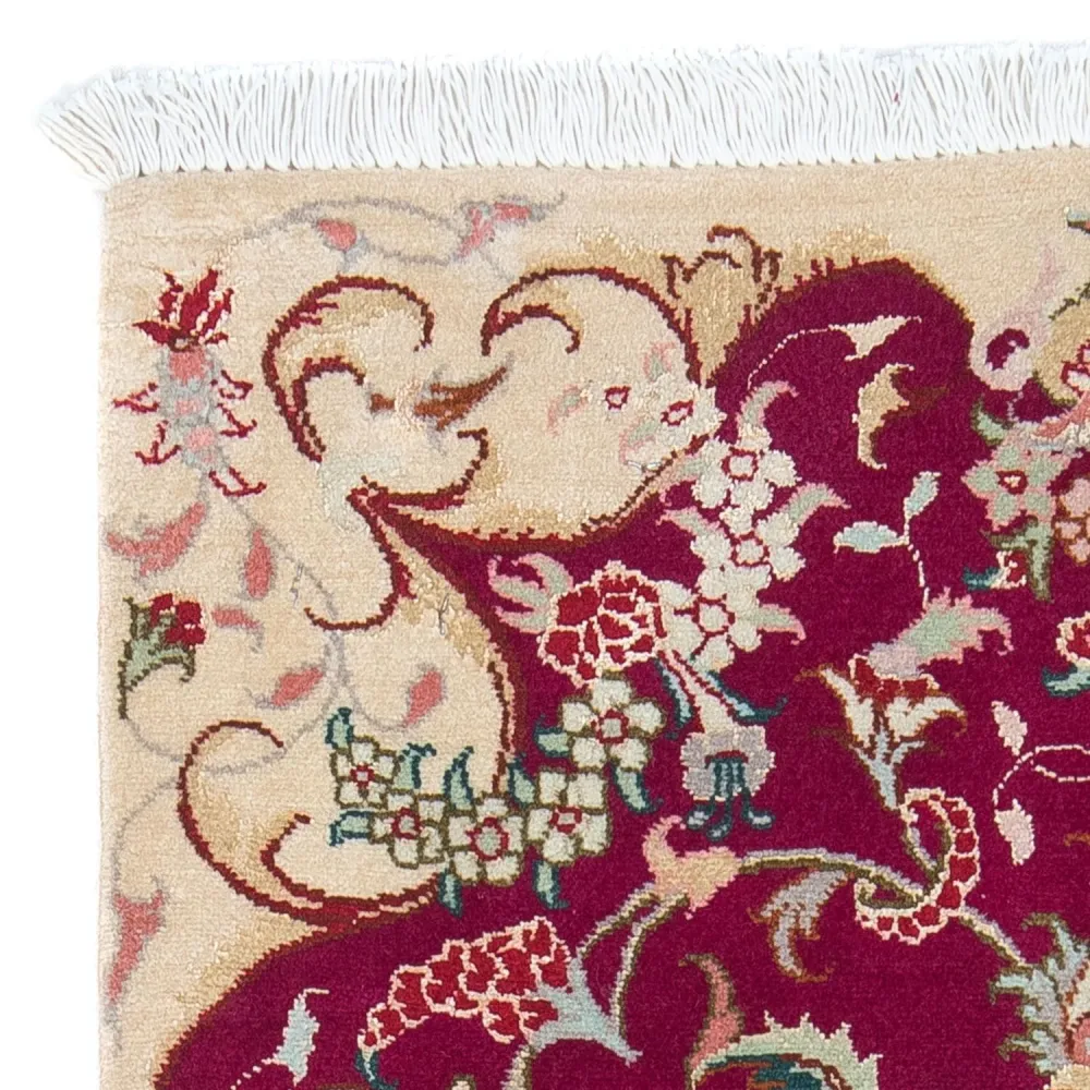 Persisk teppe - Tabriz - Royal - 90 x 60 cm - mørk rød