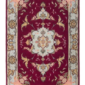 Persisk teppe - Tabriz - Royal - 90 x 60 cm - mørk rød