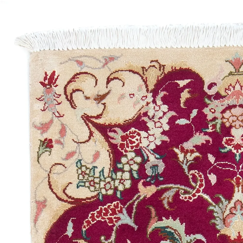 Persisk teppe - Tabriz - Royal - 90 x 60 cm - mørk rød
