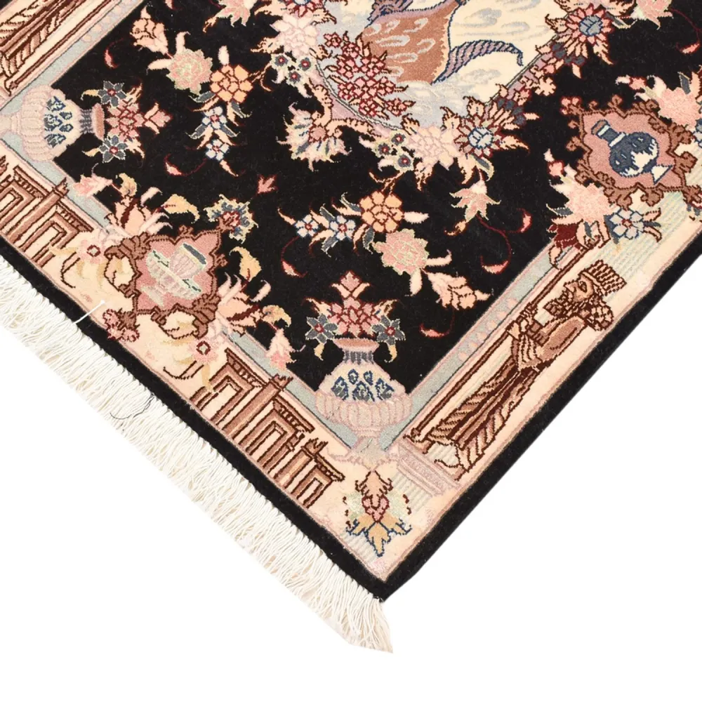 Persisk teppe - Tabriz - Royal - 90 x 60 cm - mørkeblå
