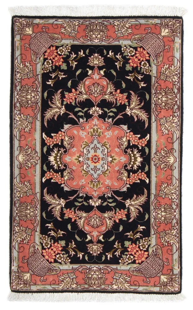 Persisk teppe - Tabriz - Royal - 90 x 60 cm - mørkeblå
