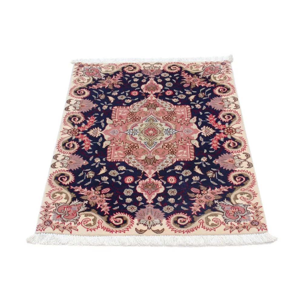 Persisk teppe - Tabriz - Royal - 90 x 60 cm - mørkeblå