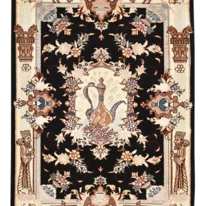 Persisk teppe - Tabriz - Royal - 90 x 60 cm - mørkeblå