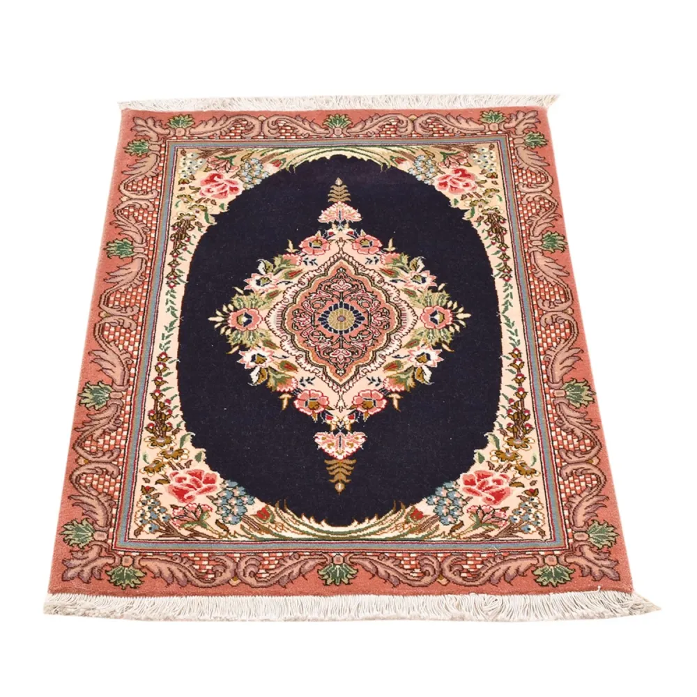 Persisk teppe - Tabriz - Royal - 90 x 60 cm - mørkeblå