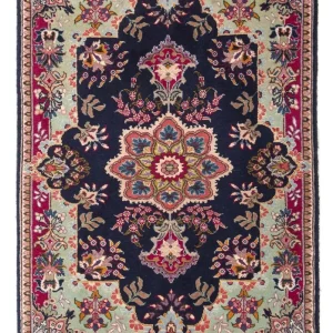 Persisk teppe - Tabriz - Royal - 90 x 60 cm - mørkeblå