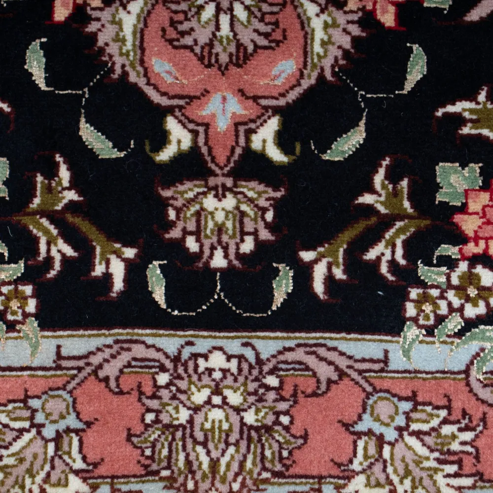 Persisk teppe - Tabriz - Royal - 90 x 60 cm - mørkeblå