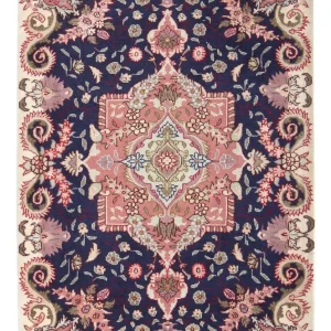 Persisk teppe - Tabriz - Royal - 90 x 60 cm - mørkeblå