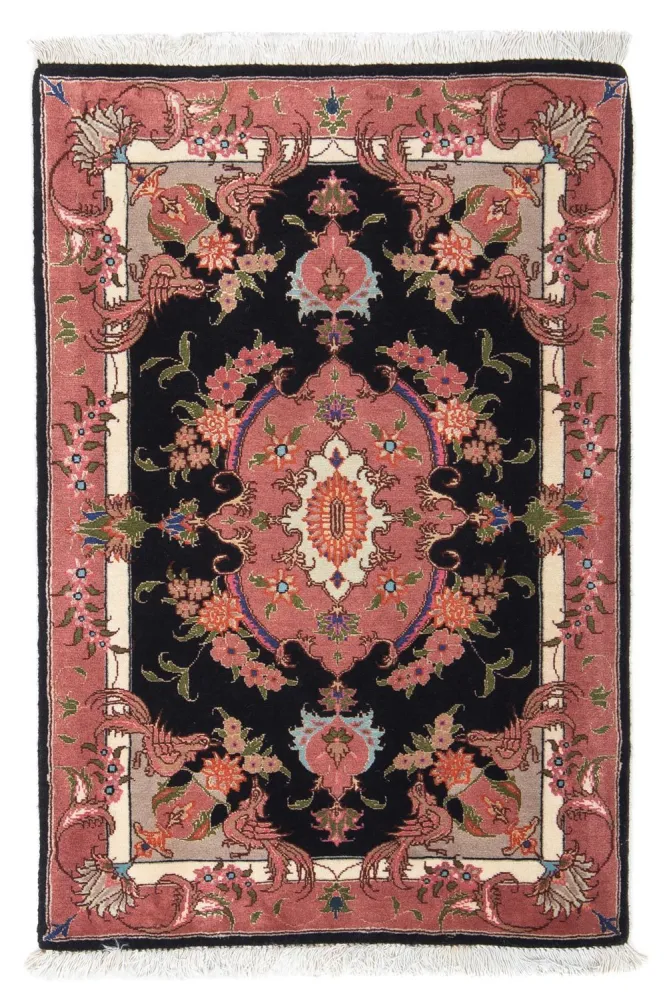 Persisk teppe - Tabriz - Royal - 90 x 60 cm - mørkeblå