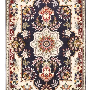 Persisk teppe - Tabriz - Royal - 90 x 60 cm - mørkeblå