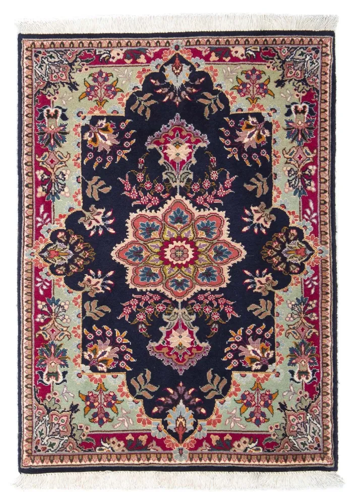 Persisk teppe - Tabriz - Royal - 90 x 60 cm - mørkeblå