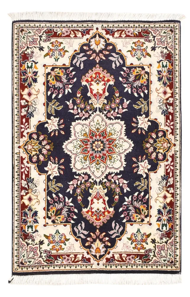 Persisk teppe - Tabriz - Royal - 90 x 60 cm - mørkeblå