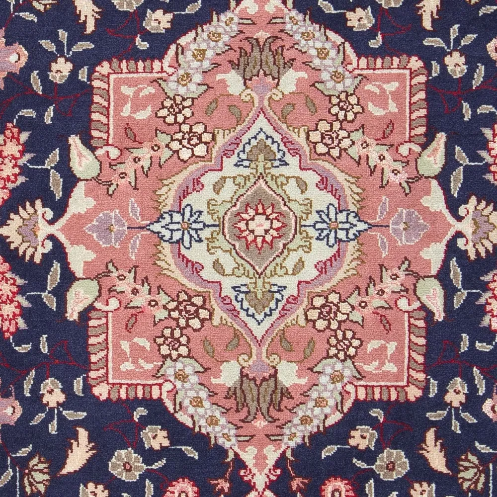 Persisk teppe - Tabriz - Royal - 90 x 60 cm - mørkeblå