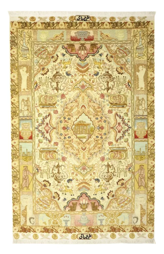 Persisk teppe - Tabriz - Royal - Royal - 160 x 102 cm - sand