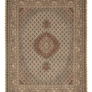 Persisk teppe - Tabriz - Royal - Royal - 197 x 154 cm - mørk beige