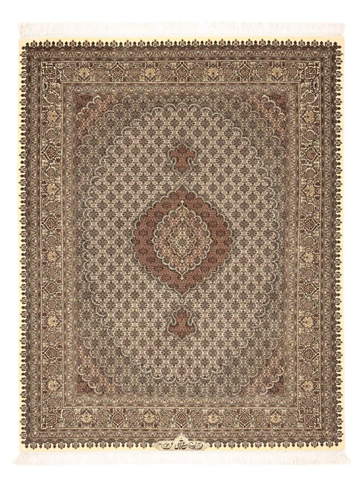Persisk teppe - Tabriz - Royal - Royal - 197 x 154 cm - mørk beige
