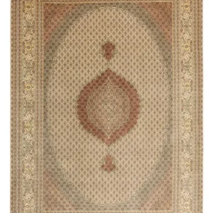 Persisk teppe - Tabriz - Royal - Royal - 348 x 248 cm - lys beige