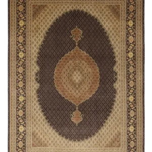 Persisk teppe - Tabriz - Royal - Royal - 350 x 249 cm - mørk brun