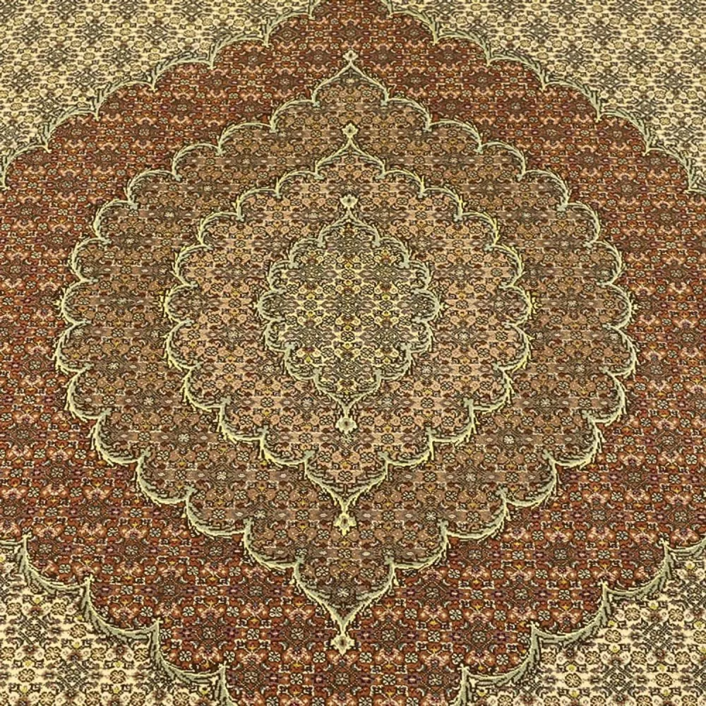 Persisk teppe - Tabriz - Royal - Royal - 351 x 250 cm - mørk beige