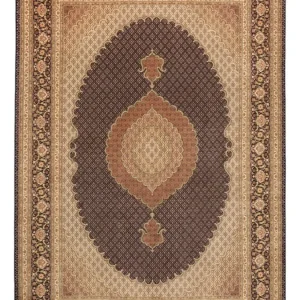 Persisk teppe - Tabriz - Royal - Royal - 354 x 248 cm - mørk brun