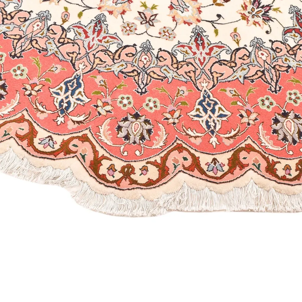 Persisk teppe - Tabriz - Royal rundt - 200 x 200 cm - flerfarget