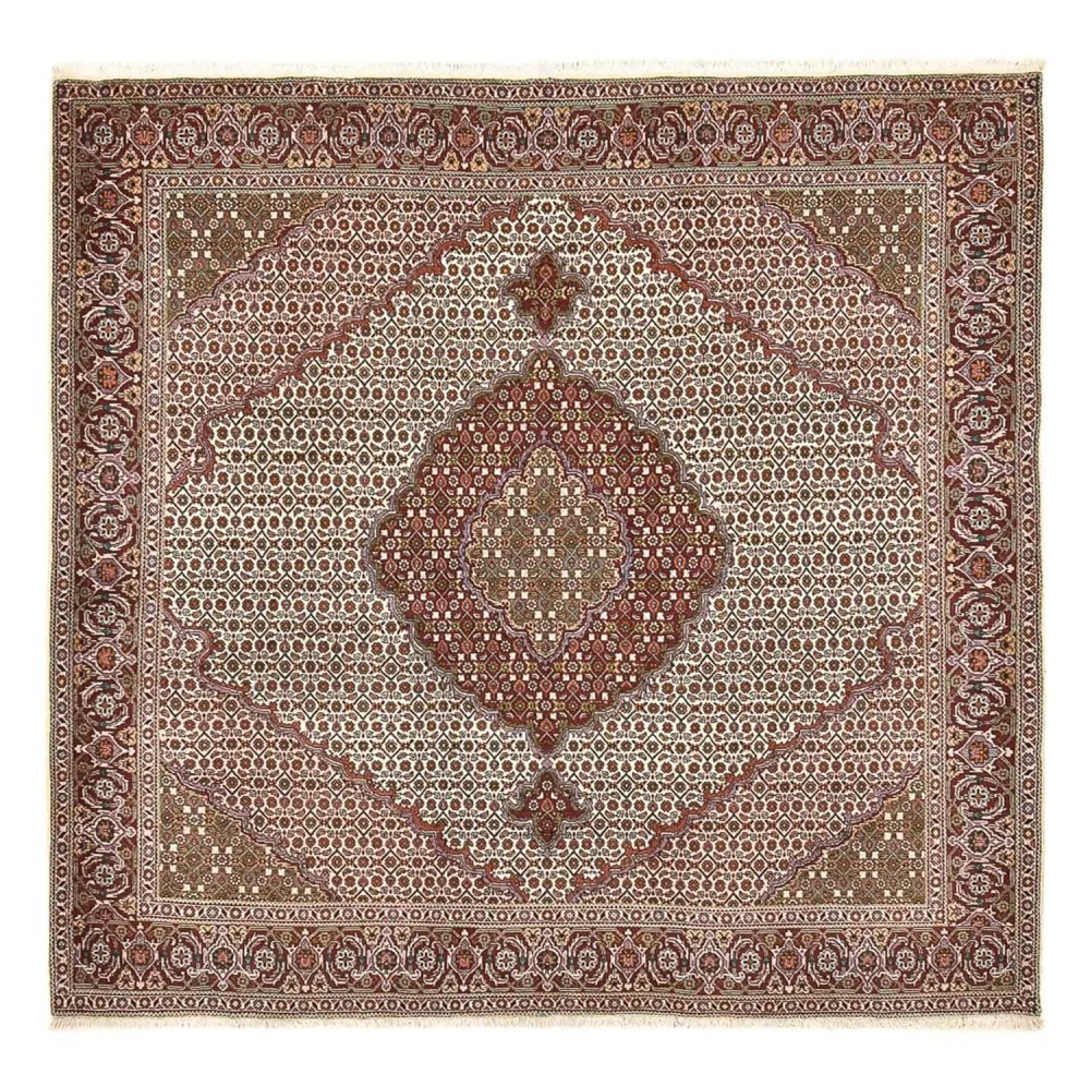 Persisk teppe - Tabriz - Royal square - 204 x 200 cm - brun