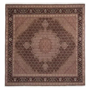 Persisk teppe - Tabriz - Royal square - 248 x 245 cm - brun