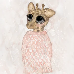 Plakat Christine Hoel Little Giraffe