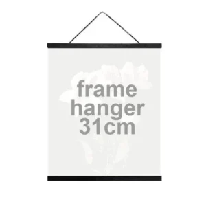 Plakatoppheng med lærsnor – 31cm