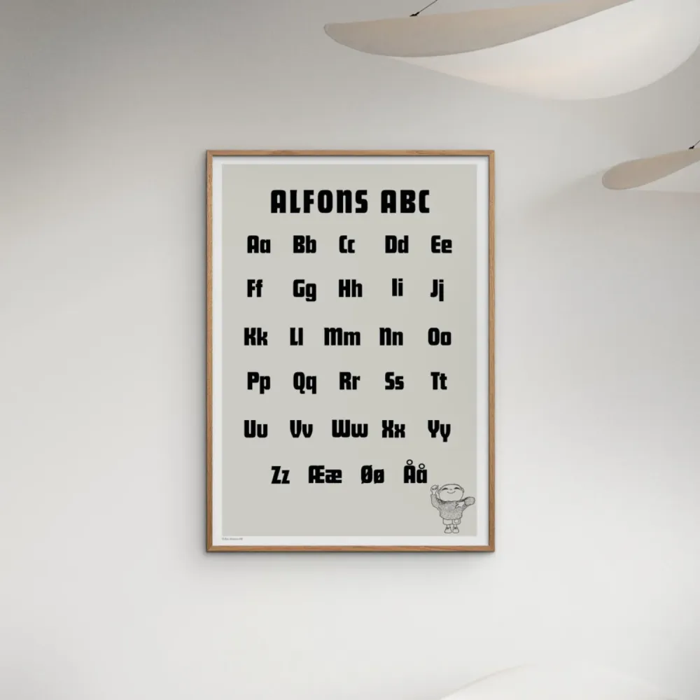 Poster & Frame Alfons Åberg - Alfons Åberg - ABC Sort