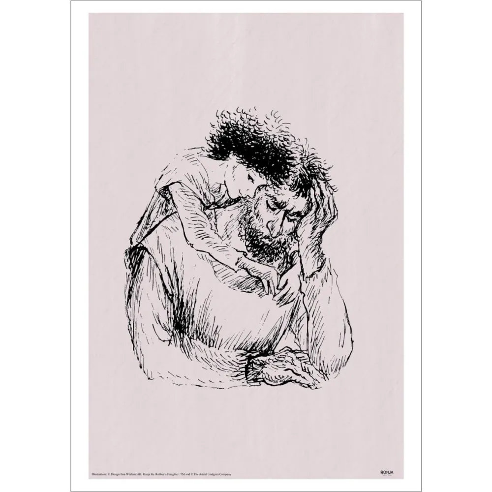 Poster & Frame Astrid Lindgren - Dad - Ronja Robbers Daughter