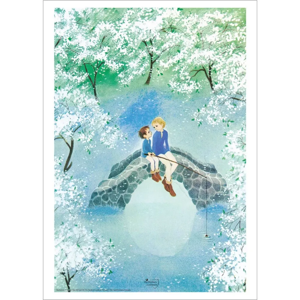 Poster & Frame Astrid Lindgren - Fishing - Borthers Lionheart