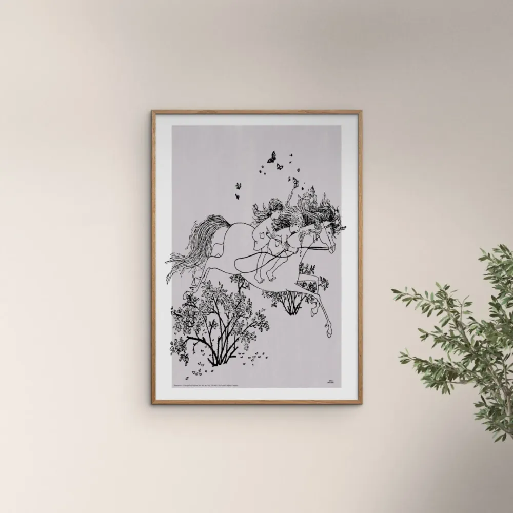 Poster & Frame Astrid Lindgren - Jumping - Mio My Son