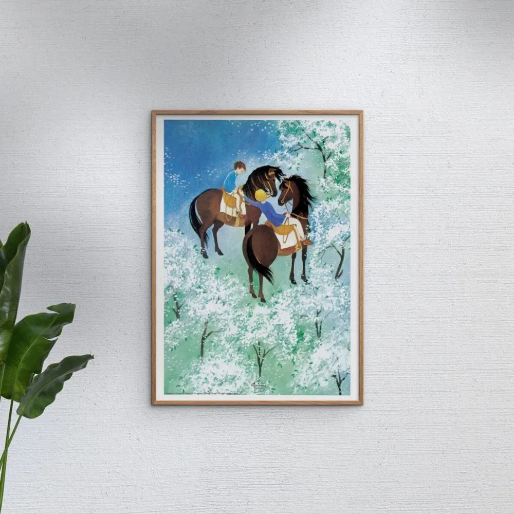 Poster & Frame Astrid Lindgren - Riding - Brothers Lionheart