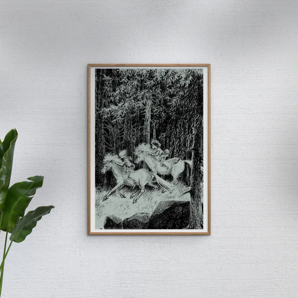 Poster & Frame Astrid Lindgren - Riding Wild - Ronja Robbers Daughter