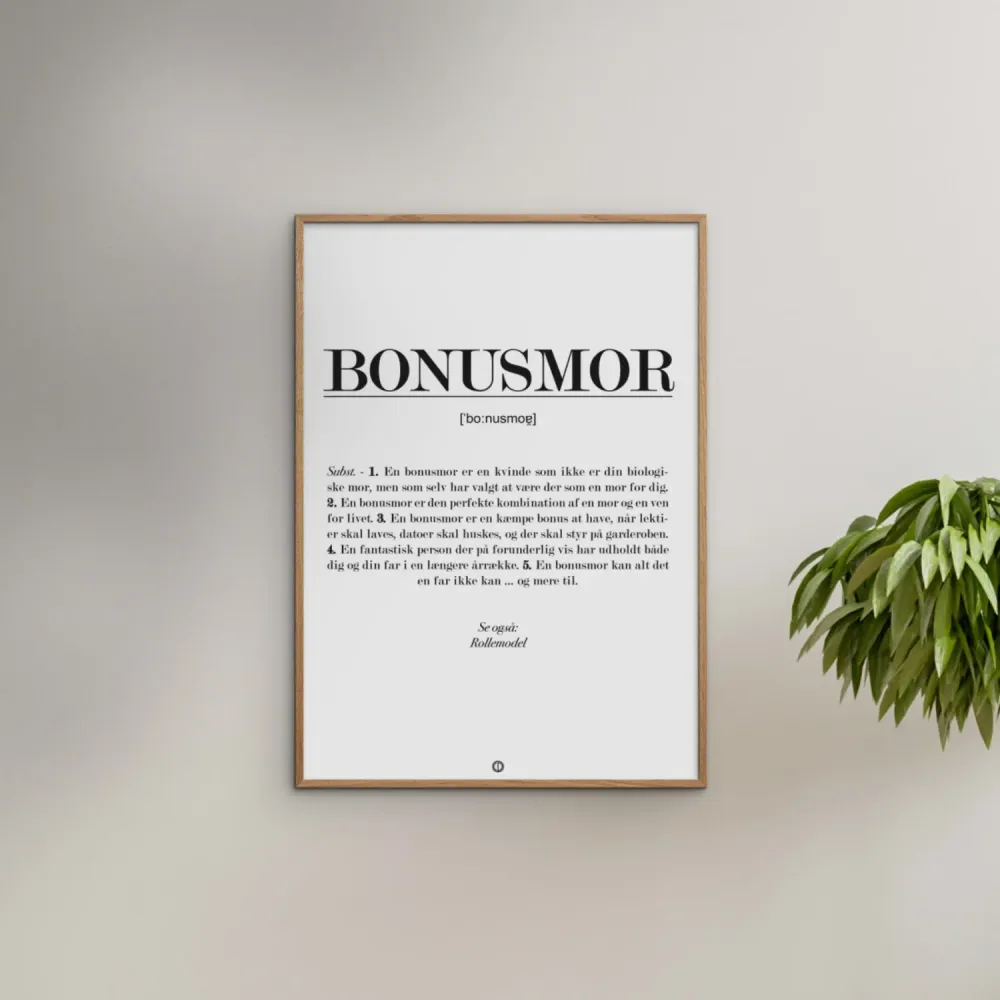 Poster & Frame Citatplakat - Bonusmor Definition