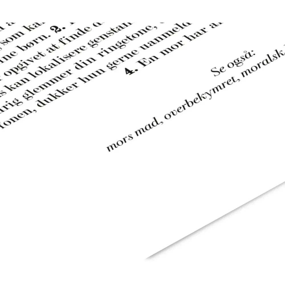 Poster & Frame Citatplakat - Mor Definition