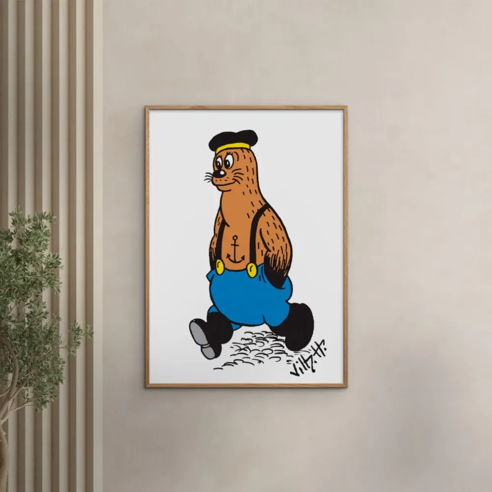 Poster & Frame Dansk Plakatkunst - Kaptain Skæg