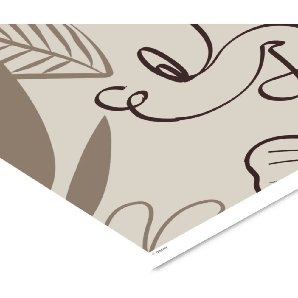 Poster & Frame Disney - Brown Leaves Mickey