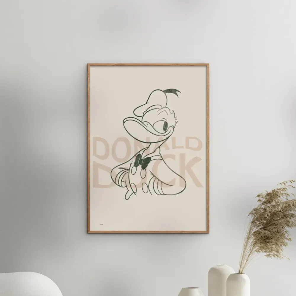 Poster & Frame Disney - Donald Duck Green