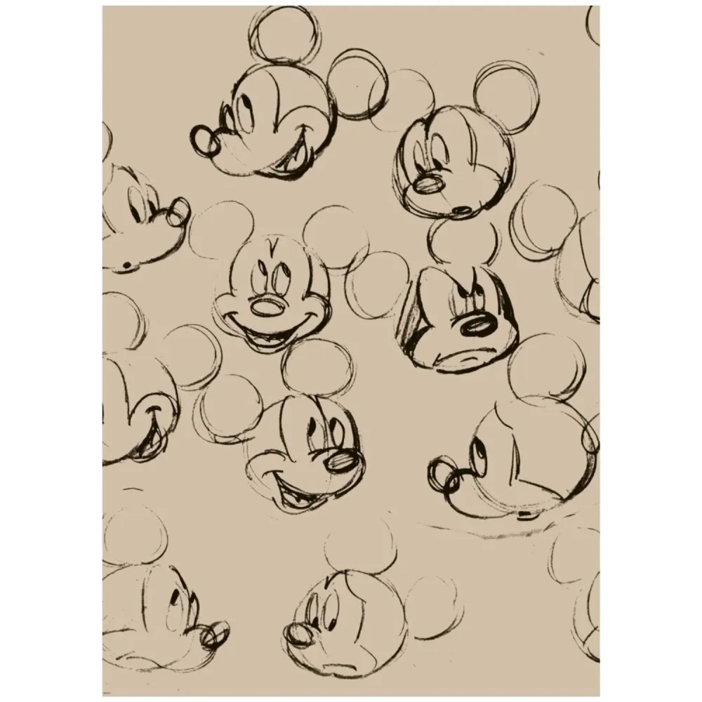 Poster & Frame Disney - Mickey Vintage Drawing No. 01