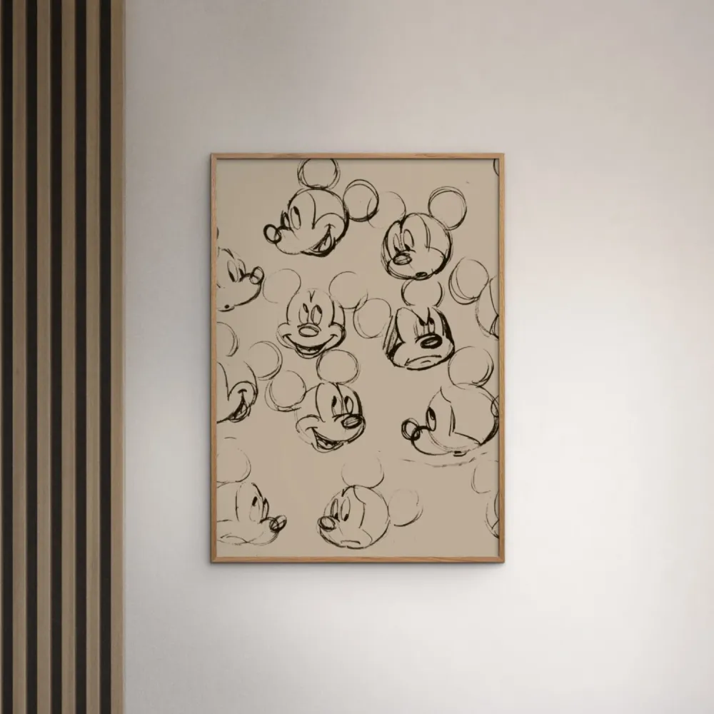 Poster & Frame Disney - Mickey Vintage Drawing No. 01