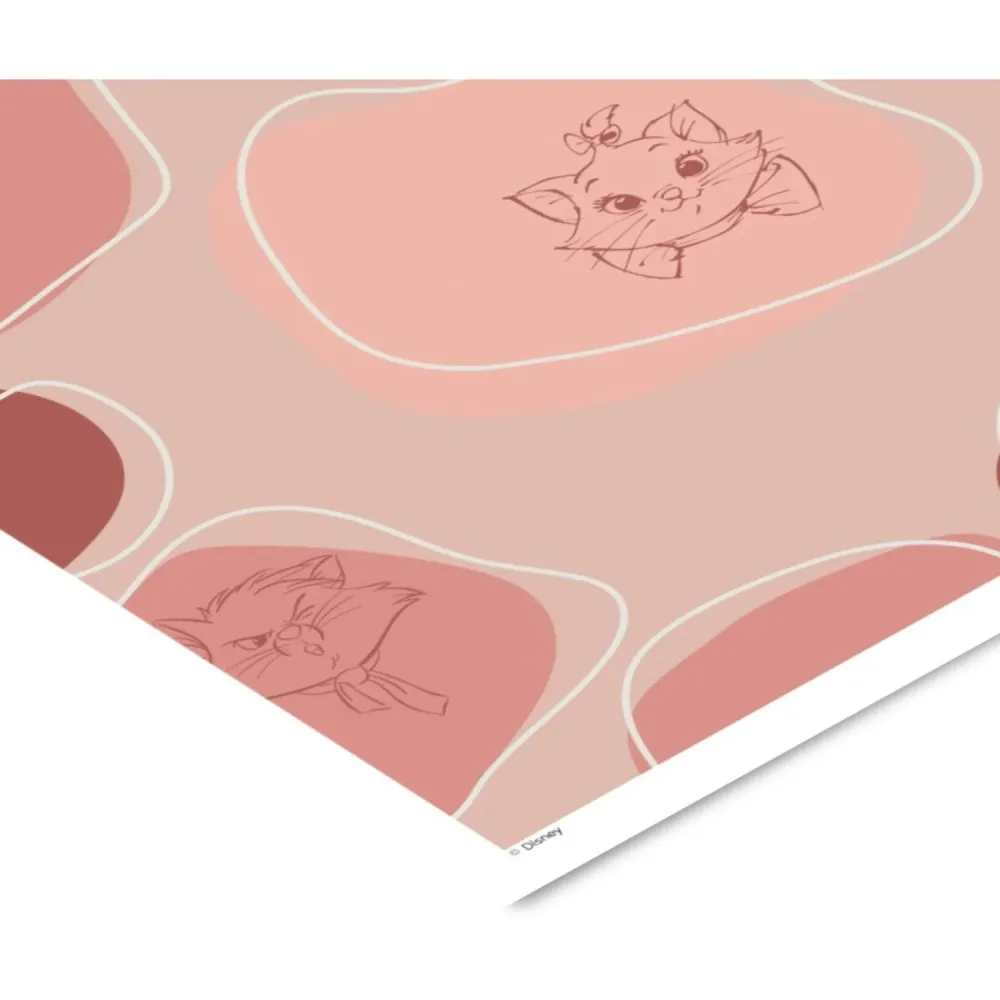 Poster & Frame Disney - Pink & Red Aristocats