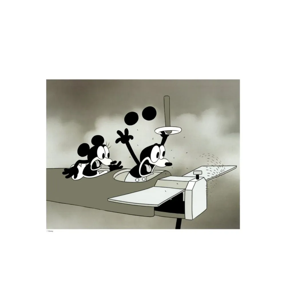 Poster & Frame Disney - Vintage Crazy Plane No. 01