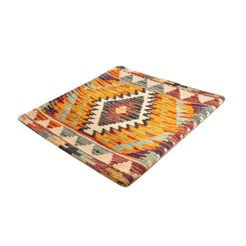 Pute - Flodhest square - 50 x 50 cm - flerfarget