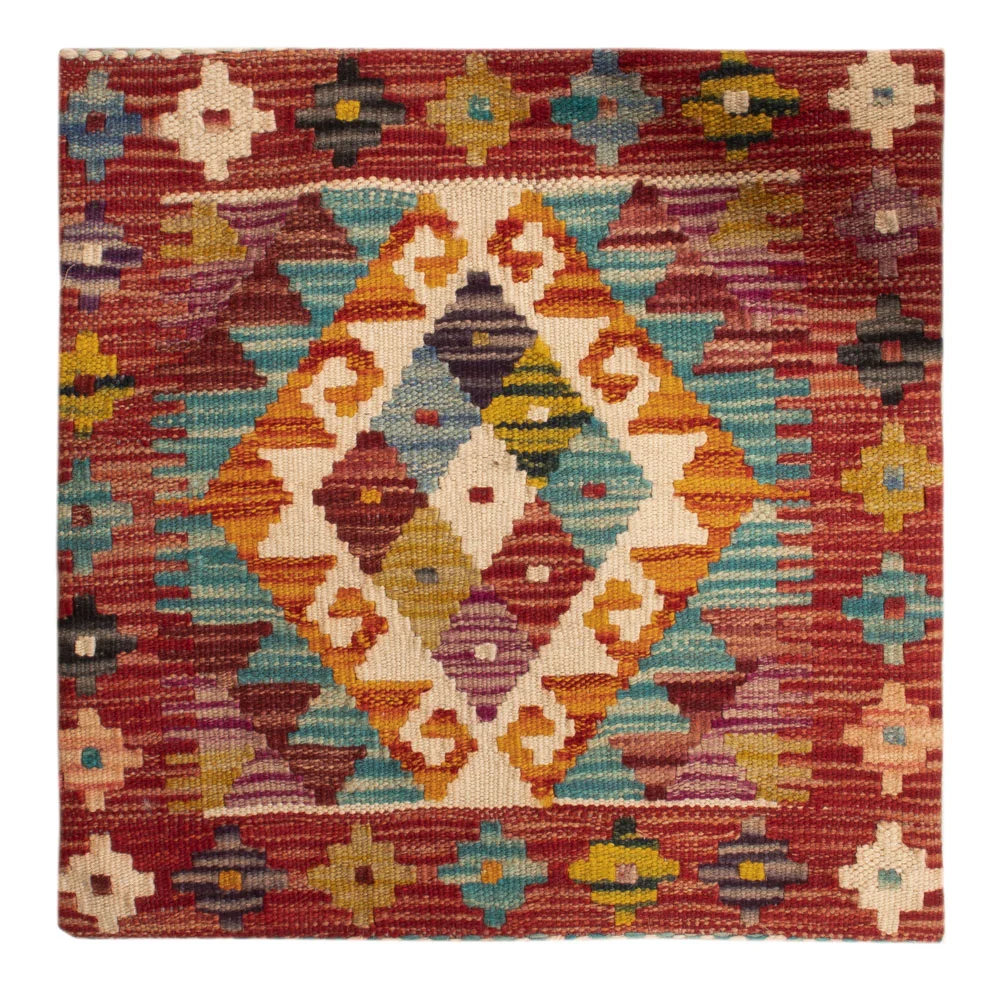 Pute - Flodhest square - 50 x 50 cm - flerfarget
