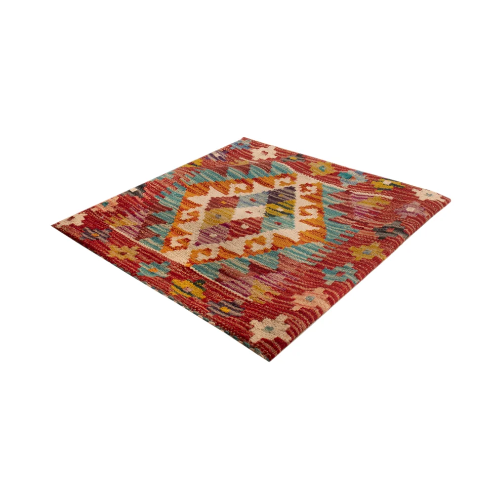 Pute - Flodhest square - 50 x 50 cm - flerfarget